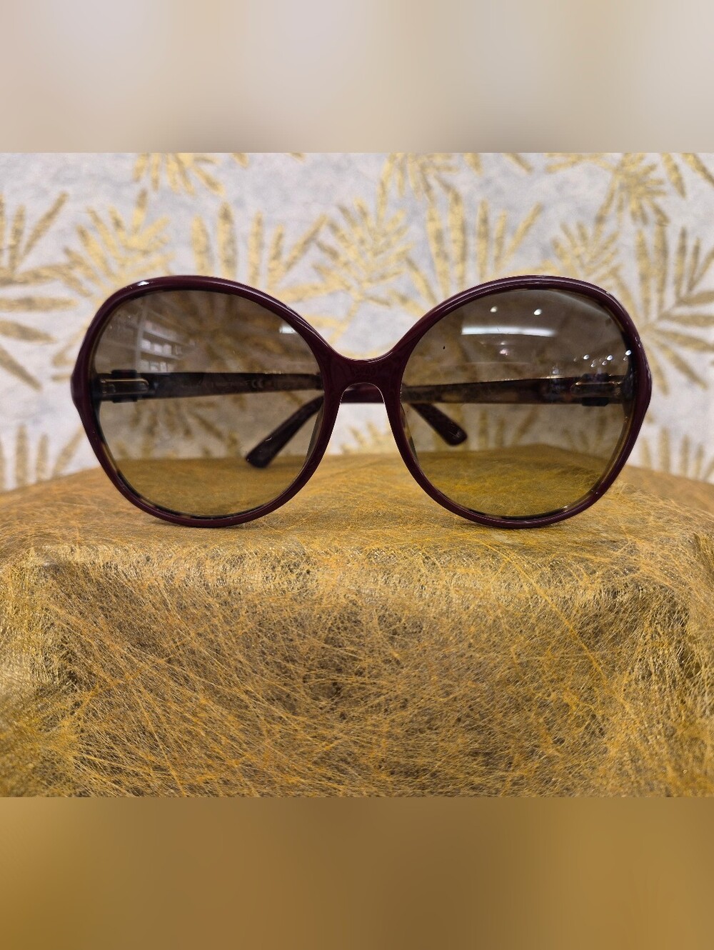 🆕️Gucci Sunglasses - Burgundy And Tortoiseshell Frame with Gradient Lenses